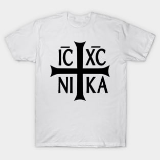 Religious symbol Icxc Nika - Creative illustration T-Shirt